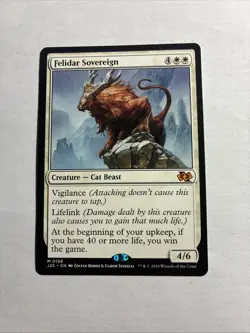 Felidar Sovereign - Foundations Jumpstart MTG Plus Bonus Card!!! - Image 1