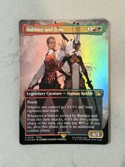 Balthier and Fran Borderless Foil #319 MTG Final Fantasy - Unplayed / NM - Image 1