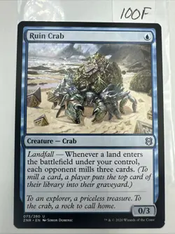 1x RUIN CRAB - Zendikar - MTG - Magic the Gathering - Image 2