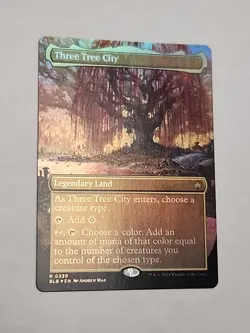 MTG Magic Bloomburrow Borderless FOIL Three Tree City 339 - Image 1