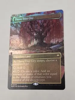 MTG Magic Bloomburrow Borderless FOIL Three Tree City 339 - Image 2