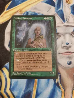 Willow Priestess MTG Homelands Rare Green Creature Near-Mint x1 GG2 - Image 1