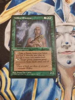 Willow Priestess MTG Homelands Rare Green Creature Near-Mint x1 GG2 - Image 2