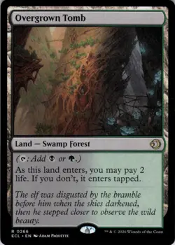 MTG Overgrown Tomb (266) | NM | Lorwyn Eclipsed {ECL} - Image 1