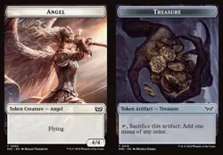Angel // Treasure - Token DSC NM MTG - Image 1