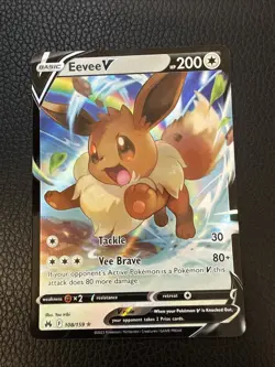 Eevee V 108/159 Pokemon TCG Crown Zenith NM - Image 1