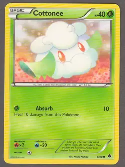 Cottonee 9/98 Emerging Powers 2011 Pokemon Card LP Lightly Played - Image 1