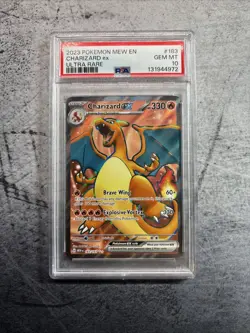 2023 POKEMON MEW EN-151 ULTRA RARE #183 CHARIZARD EX PSA 10 - Image 2