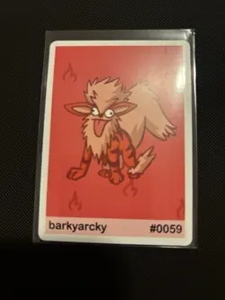 Arcanine - Barkyarcky #059 Pookiemoot Series 1 Custom Fan Art Pokemon - Image 1