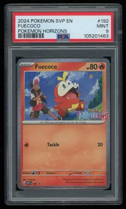 2024 POKEMON HORIZONS SVP EN #192 FUECOCO STAMPED PROMO PSA 9 MINT - POP 252 - Image 1