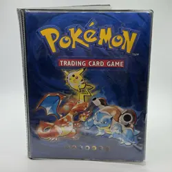1999 Pokemon Vintage Base Set Original Folder Binder 4 Pocket 14 Pages WOTC - Image 1