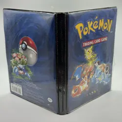 1999 Pokemon Vintage Base Set Original Folder Binder 4 Pocket 14 Pages WOTC - Image 3