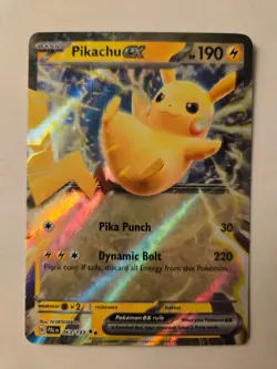 Pokemon Pikachu ex 063/193 Paldea Evolved Double Rare Holo - Image 1