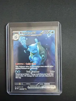 Pokemon TCG Blastoise EX Scarlet & Violet 151 Card 200/165 Near Mint Condition - Image 1