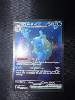 Pokemon TCG Blastoise EX Scarlet & Violet 151 Card 200/165 Near Mint Condition - Image 2