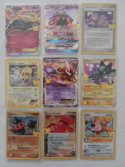 Pokemon Celebrations Classic LOT of 9 Mewtwo, Xerneas, Cleffa etc - Image 1