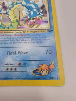 Pokemon TCG Misty's Gyarados Holo Rare Gym Challenge 13/132 Unlimited Edition - Image 5