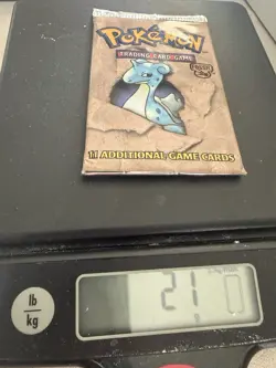 1999 Pokemon Wizards of the Coast Fossil Booster Pack Lapras, 21-22G - Sealed 742818060714 - Image 3