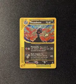 Pokemon AQUAPOLIS - #H11/H32 Houndoom - Holo - ENG - SWIRL - Heavily Played+ - Image 3