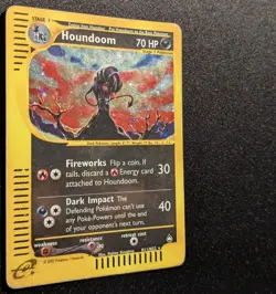 Pokemon AQUAPOLIS - #H11/H32 Houndoom - Holo - ENG - SWIRL - Heavily Played+ - Image 5