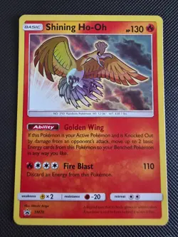 2017 Pokemon Shining Ho-Oh SM70 Black Star Promo Shining Legends ETB #3 - Image 1