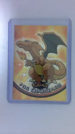 Charizard #06 - Pokemon Topps 1999 TV Animation Series 1 - Holo - BLACK LOGO LP - Image 1