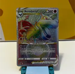Pokemon Aerodactyl VSTAR Secret Rare Full Art Holo 199/196 Lost Origin - Image 1