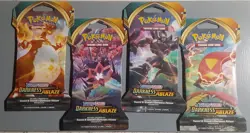 Pokemon TCG Darkness Ablaze Sleeved Booster Packs Art Set of 4 - Image 1