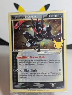 Pokemon TCG Greninja SWSH144 Celebrations Black Star Promo NM Sealed - Image 1