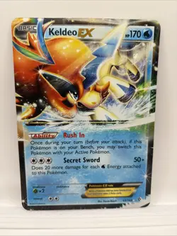 Pokemon TCG Keldeo-EX Pokemon Oversized Promos 49/149 Jumbo Holo Rare MP - Image 1