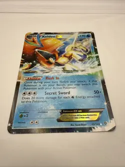 Pokemon TCG Keldeo-EX Pokemon Oversized Promos 49/149 Jumbo Holo Rare MP - Image 3