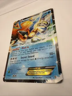 Pokemon TCG Keldeo-EX Pokemon Oversized Promos 49/149 Jumbo Holo Rare MP - Image 4