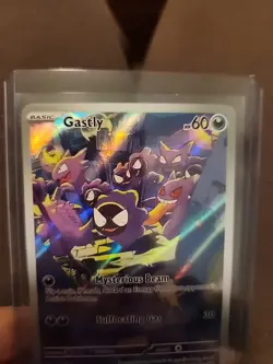 Pokemon TCG Gastly Illustration Rare Holo Foil Card 177/162 SV05 Temporal Forces - Image 3