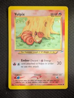 Vulpix 91/105 Neo Destiny Pokemon TCG LP - Image 1