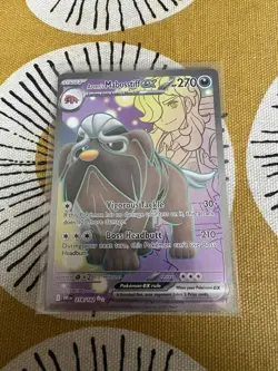 Pokemon TCG Arven's Mabosstiff EX 218/182 Destined Rivals - Image 1