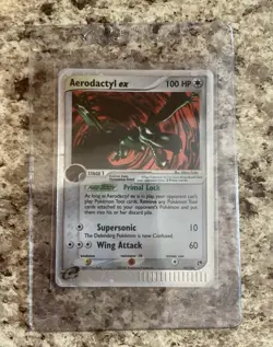 Pokemon TCG Aerodactyl EX Sandstorm Holo Ultra Rare Card 94/100 - Image 1