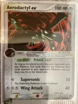 Pokemon TCG Aerodactyl EX Sandstorm Holo Ultra Rare Card 94/100 - Image 2