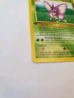 Venomoth 29/64 Jungle 1st Edition Non-Holo Rare Pokemon Card LP - Image 2