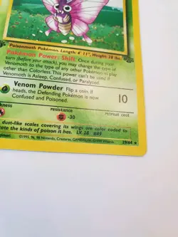 Venomoth 29/64 Jungle 1st Edition Non-Holo Rare Pokemon Card LP - Image 3