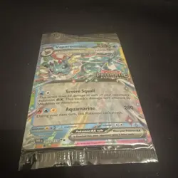 Pokemon Vaporeon ex Prismatic Evolutions 023/131 Promo EX Holo 280 HP English - Image 1