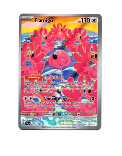 Pokemon Paldea Evolved FLAMINGO Illustration Rare 227/193 Card MINT-NM - Image 1