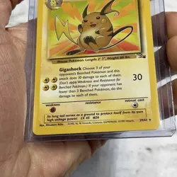 Raichu 29/62 Fossil Non Holo Rare Pokemon TCG Cards WOTC Vintage NM/MT Nintendo - Image 2