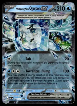 WELLSPRING MASK OGERPON EX - 027/131 Double Rare Prismatic Evolutions Pokemon NM - Image 1