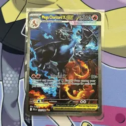 Pokemon Mega Charizard X EX 125/094 Phantasmal Flames Full Art Holo Rare Card - Image 1