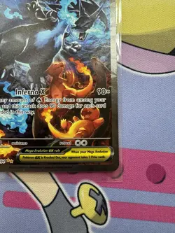 Pokemon Mega Charizard X EX 125/094 Phantasmal Flames Full Art Holo Rare Card - Image 5