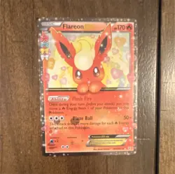 Pokemon Flareon EX RC6/RC32 Generations Ultra Rare Full Art Holo 170 HP Blaze B. - Image 1
