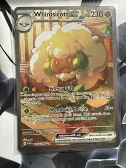 Whimsicott EX 165/086 SIR| Full Art UR| White Flare | Pokemon TCG NM/M - Image 2