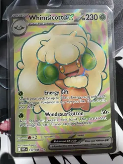 Whimsicott EX 165/086 SIR| Full Art UR| White Flare | Pokemon TCG NM/M - Image 3