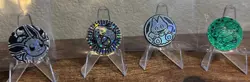 VINTAGE POKEMON PLASTIC COIN GAME LOT OF 4 - Image 1