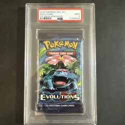 2016 Pokemon Evolutions PSA 9 MINT Graded Venusaur Sealed Booster Pack - Image 2